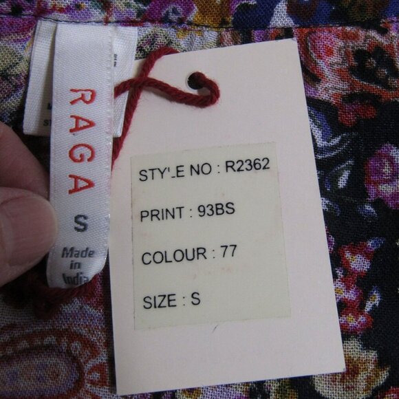 ANTHROPOLOGIE NWT Boho S Peasant Hippie India Gypsy Lace Floral Festival Top - Picture 9 of 11